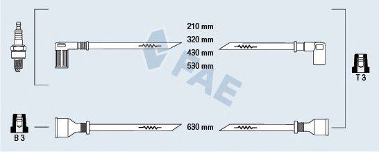 FAE 83900 Комплект дротів запалювання