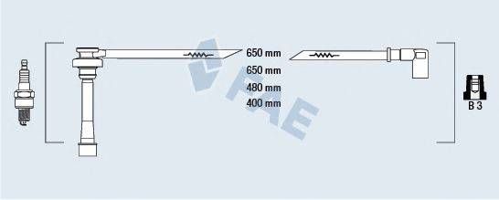 FAE 85381 Комплект дротів запалювання