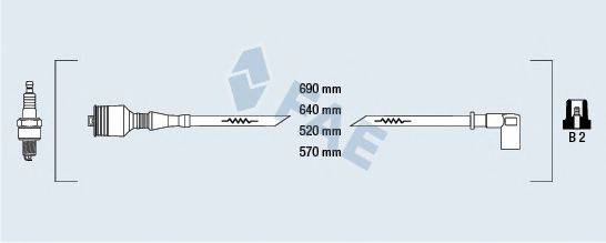 FAE 85401 Комплект дротів запалювання