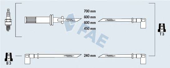 FAE 85610 Комплект дротів запалювання