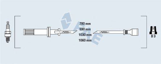 FAE 85730 Комплект дротів запалювання