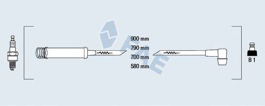 FAE 85960 Комплект дротів запалювання