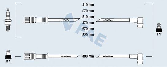 FAE 86020 Комплект дротів запалювання