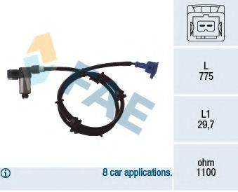 FAE 78054 Датчик, частота обертання колеса