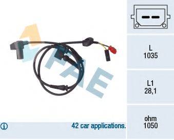 FAE 78100 Датчик, частота обертання колеса