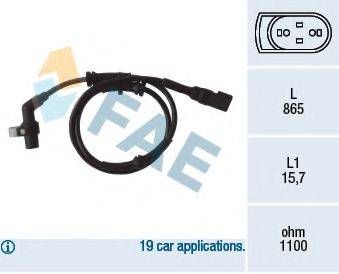 FAE 78040 Датчик, частота обертання колеса