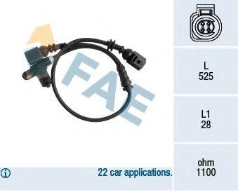 FAE 78176 Датчик, частота обертання колеса