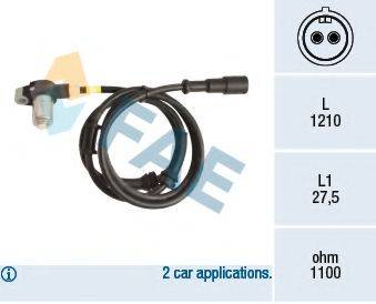 FAE 78169 Датчик, частота обертання колеса