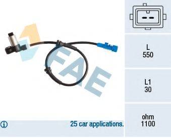 FAE 78195 Датчик, частота обертання колеса