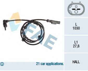 FAE 78246 Датчик, частота обертання колеса