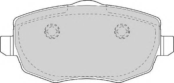 NECTO FD7045A Комплект гальмівних колодок, дискове гальмо
