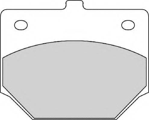 NECTO FD879A Комплект гальмівних колодок, дискове гальмо