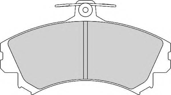 NECTO FD7151A Комплект гальмівних колодок, дискове гальмо