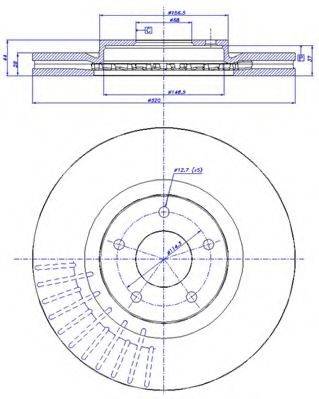 CAR 1421474 гальмівний диск