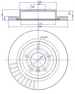 CAR 1421616 гальмівний диск