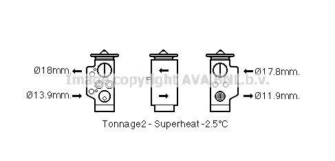 AVA QUALITY COOLING AI1373 Розширювальний клапан, кондиціонер