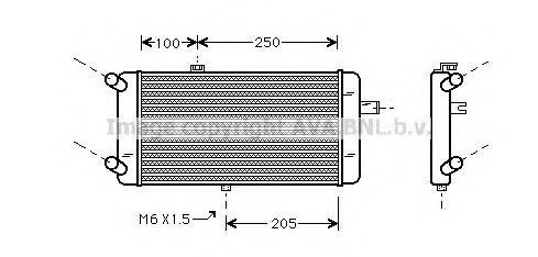 AVA QUALITY COOLING AI2064 Радіатор, охолодження двигуна