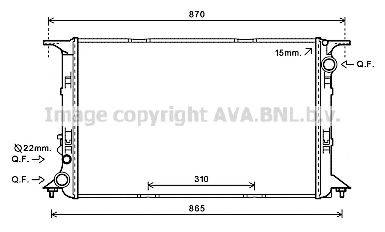 AVA QUALITY COOLING AI2377 Радіатор, охолодження двигуна