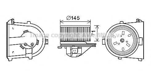 AVA QUALITY COOLING AI8376 Електродвигун, вентиляція салону