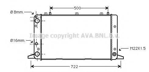 AVA QUALITY COOLING AIA2047 Радіатор, охолодження двигуна