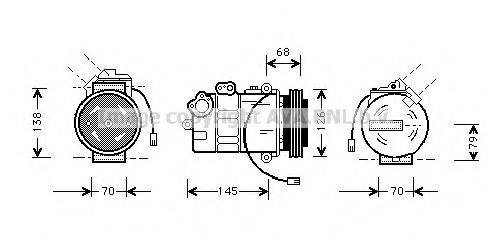 AVA QUALITY COOLING AIAK011 Компресор, кондиціонер