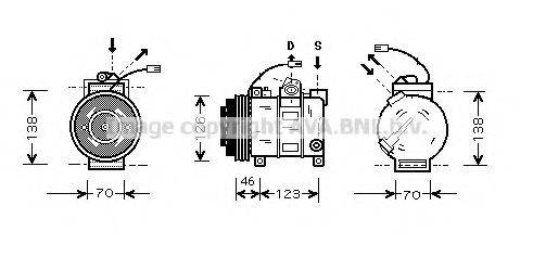 AVA QUALITY COOLING AIAK015 Компресор, кондиціонер