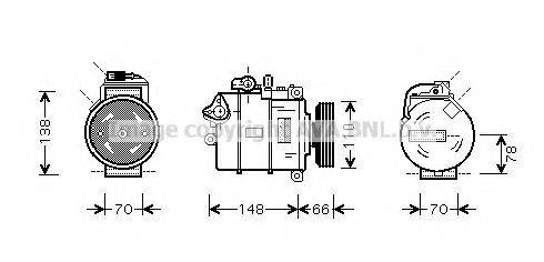 AVA QUALITY COOLING AIK226 Компресор, кондиціонер