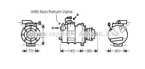 AVA QUALITY COOLING AIK339 Компресор, кондиціонер