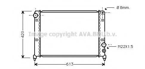 AVA QUALITY COOLING AL2031 Радіатор, охолодження двигуна