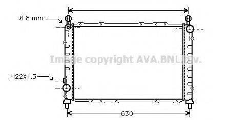 AVA QUALITY COOLING AL2055 Радіатор, охолодження двигуна