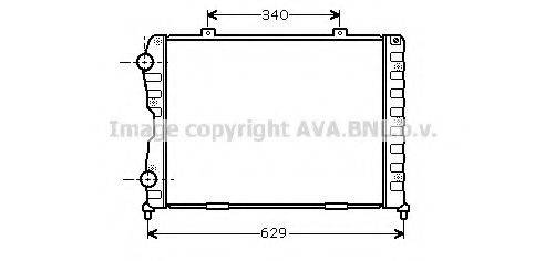 AVA QUALITY COOLING AL2089 Радіатор, охолодження двигуна