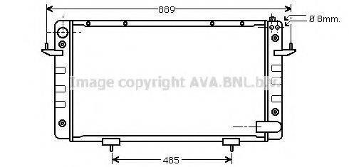 AVA QUALITY COOLING AU2099 Радіатор, охолодження двигуна