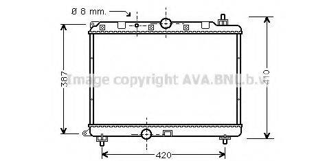 AVA QUALITY COOLING AU2121 Радіатор, охолодження двигуна