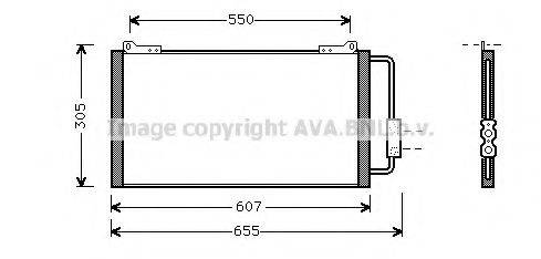 AVA QUALITY COOLING AU5148 Конденсатор, кондиціонер