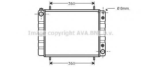 AVA QUALITY COOLING AUA2084 Радіатор, охолодження двигуна