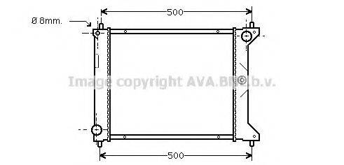 AVA QUALITY COOLING AUA2096 Радіатор, охолодження двигуна