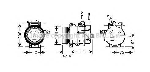 AVA QUALITY COOLING AUK188 Компресор, кондиціонер