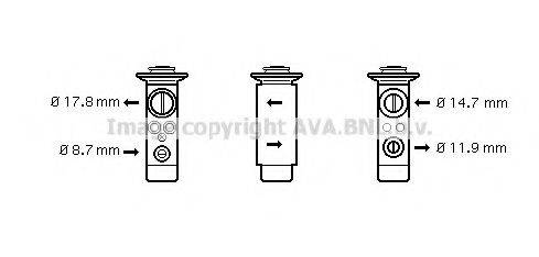 AVA QUALITY COOLING BW1360 Розширювальний клапан, кондиціонер