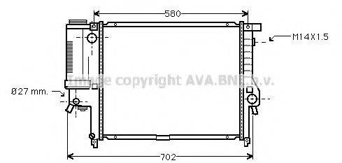 AVA QUALITY COOLING BW2142 Радіатор, охолодження двигуна