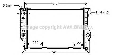 AVA QUALITY COOLING BW2145 Радіатор, охолодження двигуна