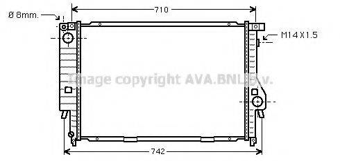 AVA QUALITY COOLING BW2164 Радіатор, охолодження двигуна