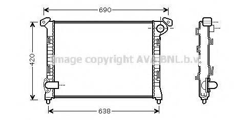 AVA QUALITY COOLING BW2286 Радіатор, охолодження двигуна