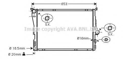 AVA QUALITY COOLING BW2343 Радіатор, охолодження двигуна