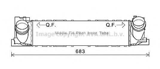 AVA QUALITY COOLING BW4466 Інтеркулер