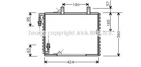 AVA QUALITY COOLING BW5147 Конденсатор, кондиціонер