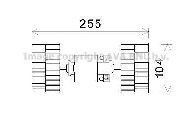 AVA QUALITY COOLING BW8484 Електродвигун, вентиляція салону