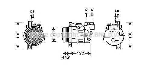 AVA QUALITY COOLING BWAK319 Компресор, кондиціонер