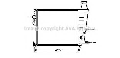 AVA QUALITY COOLING CN2012 Радіатор, охолодження двигуна