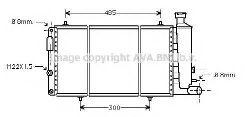 AVA QUALITY COOLING CN2033 Радіатор, охолодження двигуна