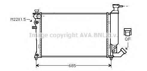 AVA QUALITY COOLING CN2062 Радіатор, охолодження двигуна